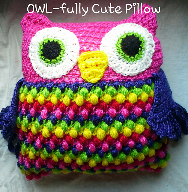 Ravelry Owl Fully Cute Pillow Pattern By Brandi Isham