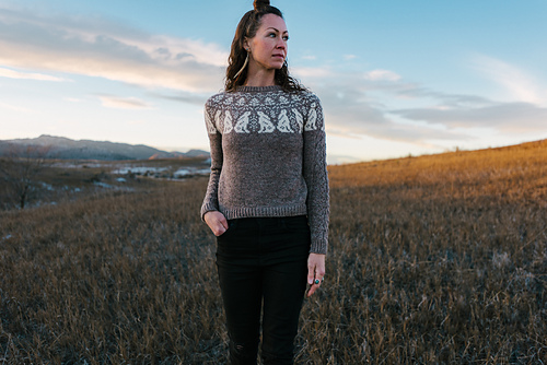 Folk Rabbit Genser - Briana Arlene