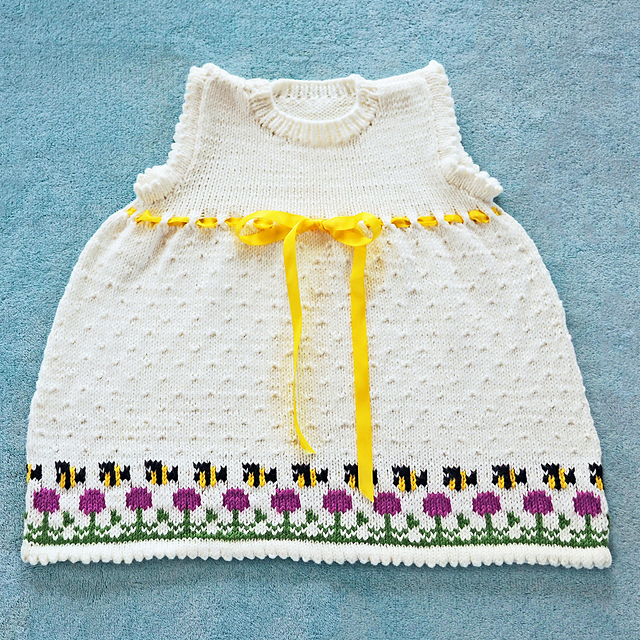Bees in the Thistle Dress