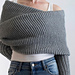 Sweater Scarf : Overcast pattern 