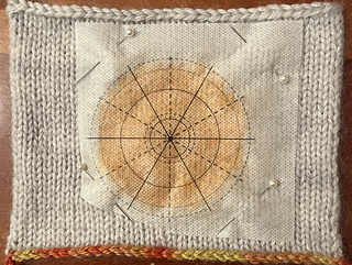 Motif printed on Stick n Stitch. It is adhesive-backed, but I wasn’t sure whether to rely on it with the fuzzy fabric