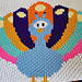 Peacock C2C Throw pattern 