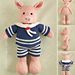 Pig in a sailor suit pattern 