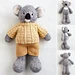 Koala in a sweater pattern 