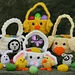 Easter Animal Baskets and Treasure Eggs pattern 