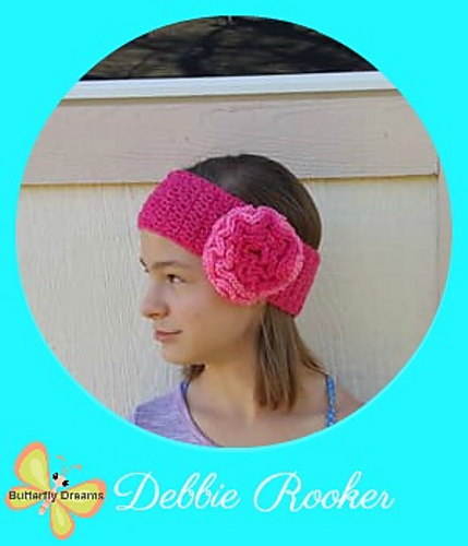 Winter Rose Earwarmer/Headband photo 7