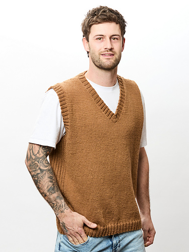 Ravelry: PT 8681 The Brendan Vest pattern by Bendigo Woollen Mills