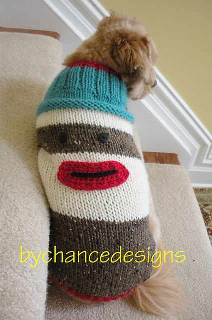 sock monkey dog sweater