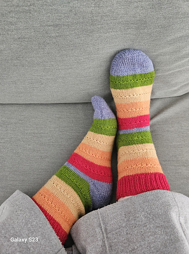 Rainbow Scrappy Socks