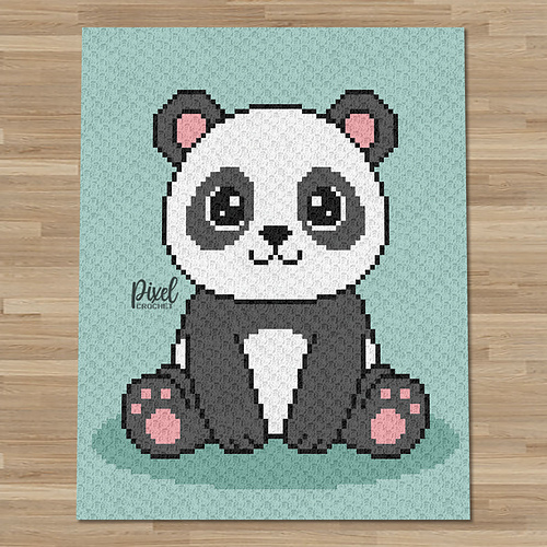 C2C Giant Panda Blanket