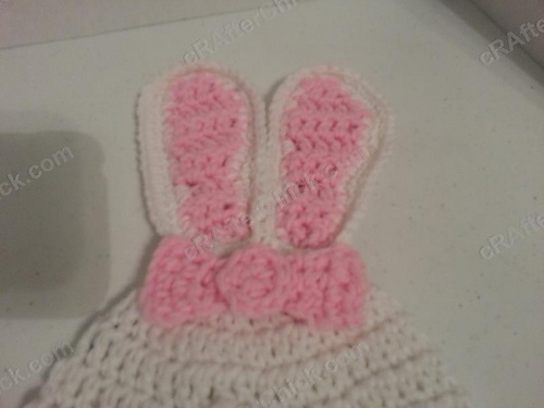 Chibi Sleeping Bunny with Bow Lue - cRAfterChick.com 2013