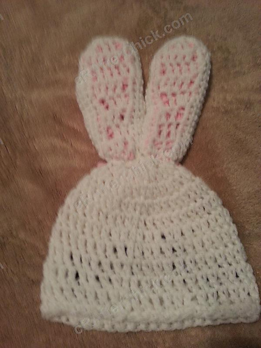 Chibi Sleeping Bunny with Bow Lue - cRAfterChick.com 2013