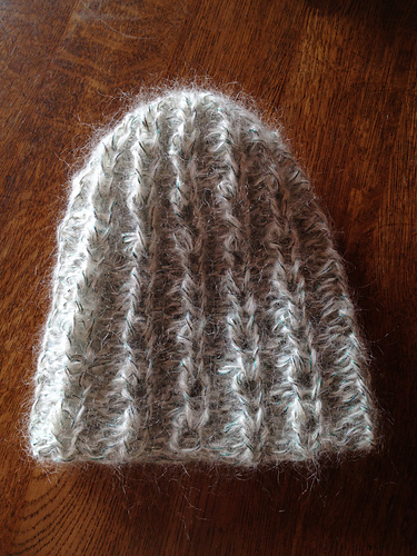 Mohair Brioche Hat モヘアの穴あきキャップ 다른 모습 1