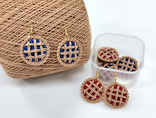 Lattice Pie Earrings photo 2