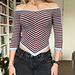 Aurora Striped Knit Top pattern
