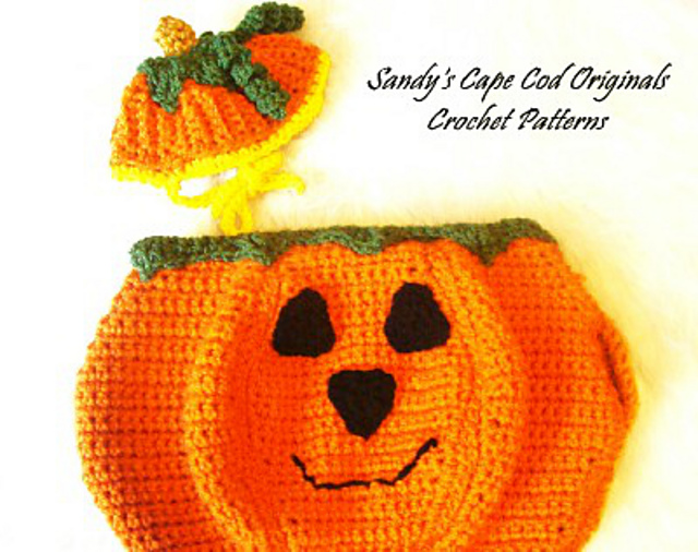 Ravelry 474 Baby Pumpkin Costume pattern by Sandy Powers
