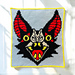 BatFace Tapestry pattern 
