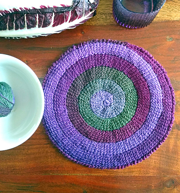 Ravelry Spiral placemat pattern by Hookloopsarah Sarah