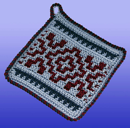 Ravelry: Native American-Inspired Potholders pattern by Carol Hegar