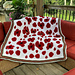 Poppies from Heaven Mosaic Overlay Blanket/Throw pattern 
