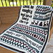 Sassy Christmas Mosaic Overlay Blanket/Throw pattern 