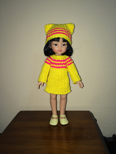 "Gabbie" sweater & hat set for H4H Dolls photo 2
