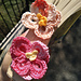 Pretty in Pink Camellia Bookmark pattern 
