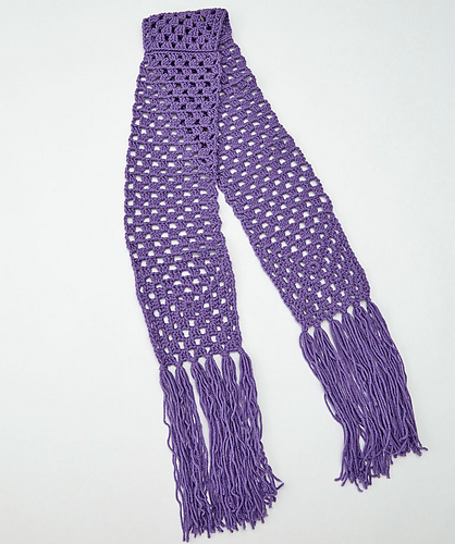 Easy Granny Square Scarf photo 3