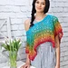 Fire and Ice Poncho pattern 