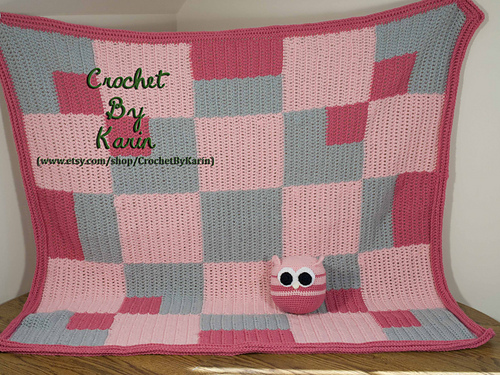 Pinks on Pink Crochet Blanket photo 1