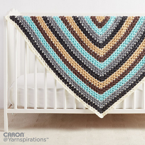 Ravelry Baby Blanket Squared pattern by Yarnspirations Design Studio