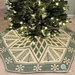 Mosaic Snowflake Christmas Tree Skirt pattern 