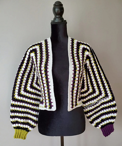 The Block Stitch Cardigan photo 6