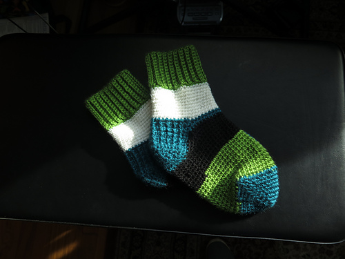 Child's Basic Crochet Socks photo 1