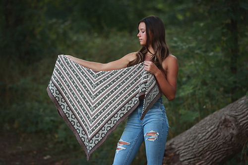 SALSATION サルセーションEasy V-Knit Tee Blush M Ravelry: Mosaic Mood pattern by Cheryl Faust