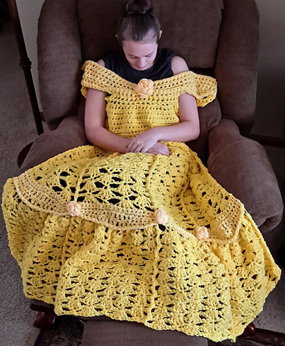 open lace back dress Princess" Dress & Blanket Pattern  Needles 'n Pins Yarn Shoppe