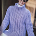 Cable Ease Mohair Turtleneck pattern 