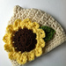 Sunflower Pixie Crochet Baby Hat pattern 