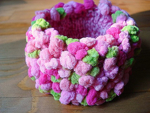 Silly knit bracelet/cuff photo 2