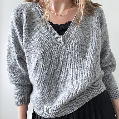 Ravelry: Basic V Neck Pullover pattern by Cleome Smith