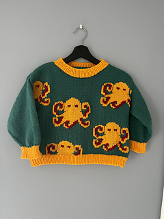 Age 6 (116cm). Duplicate stitch finish.