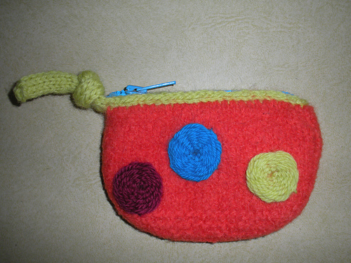 Felted Coin or Notions Purse photo 7