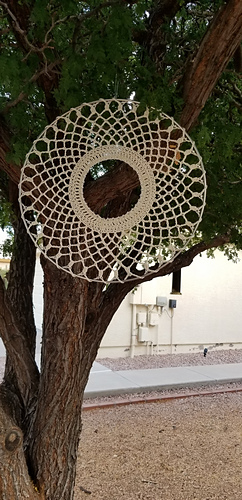 Another adaptation of the pattern into a beaded dream catcher. So clever!