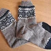 7263 Damensocken mit Jacquardbordüre pattern 
