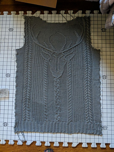 [FO] Stag Head Pullover : r/knitting
