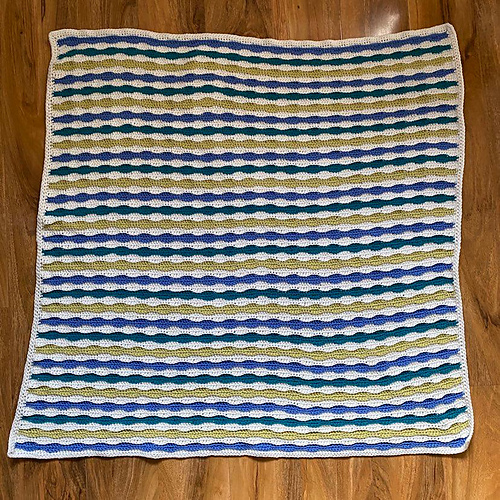 Ravelry Water Baby Blanket pattern by Carol Ibbetson