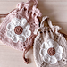 Flower drawstring pouch pattern 