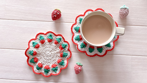 Strawberry Coaster