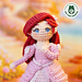 Ariel princess mini doll - The Little Mermaid pattern