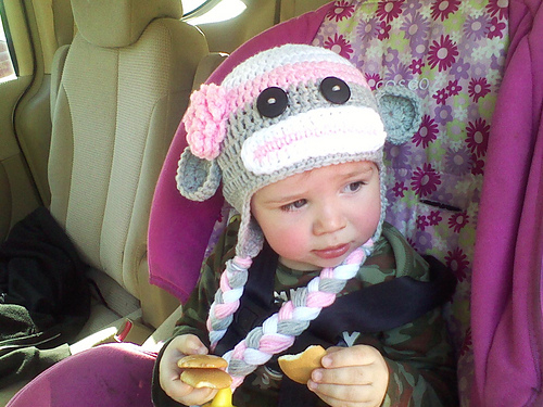 Toddler Sock Monkey Hat photo 2